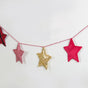 Star Bunting For Christmas 98 Inch - Bunting for wall decoration | Living room decoration items, party decor