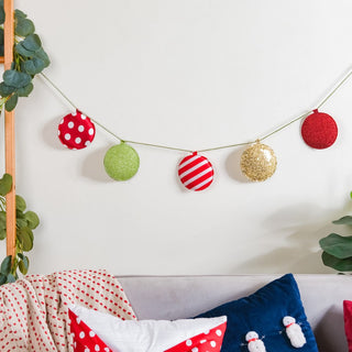 Christmas Baubles Bunting 98 Inch