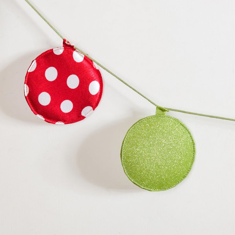 Christmas Baubles Bunting 98 Inch - Christmas bunting for wall decoration | Living room decoration items, party decor