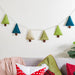 Christmas Trees Bunting 98 Inch - Christmas bunting for wall decoration | Living room decoration items, party decor
