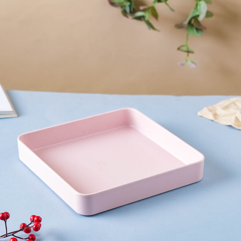 Pink Square Tray