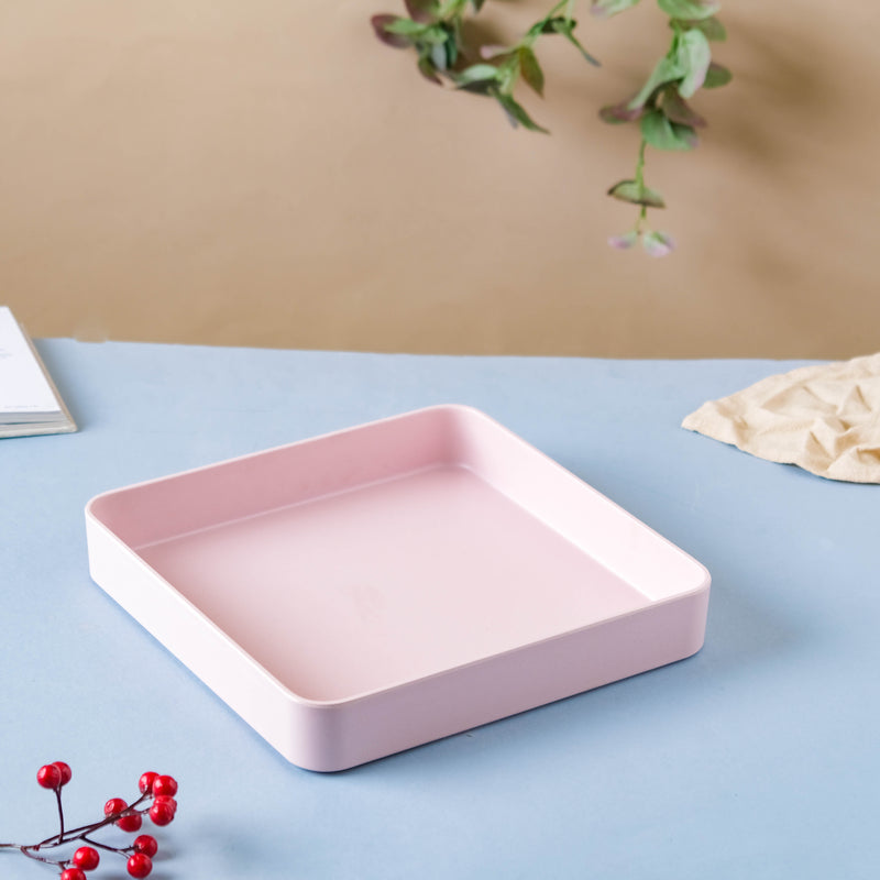 Pink Square Tray