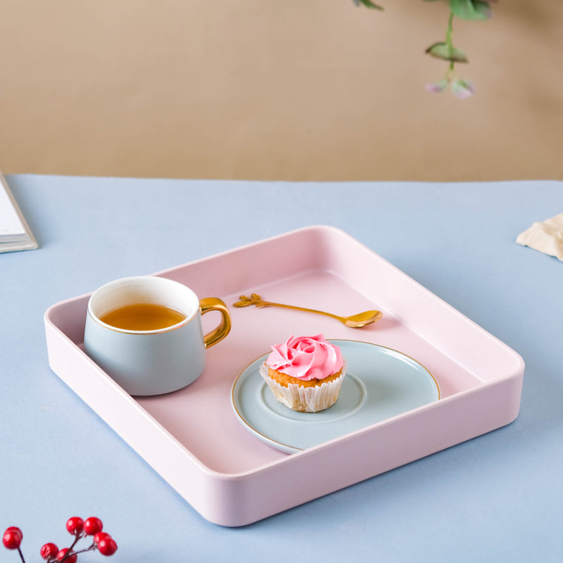 Pink Square Tray
