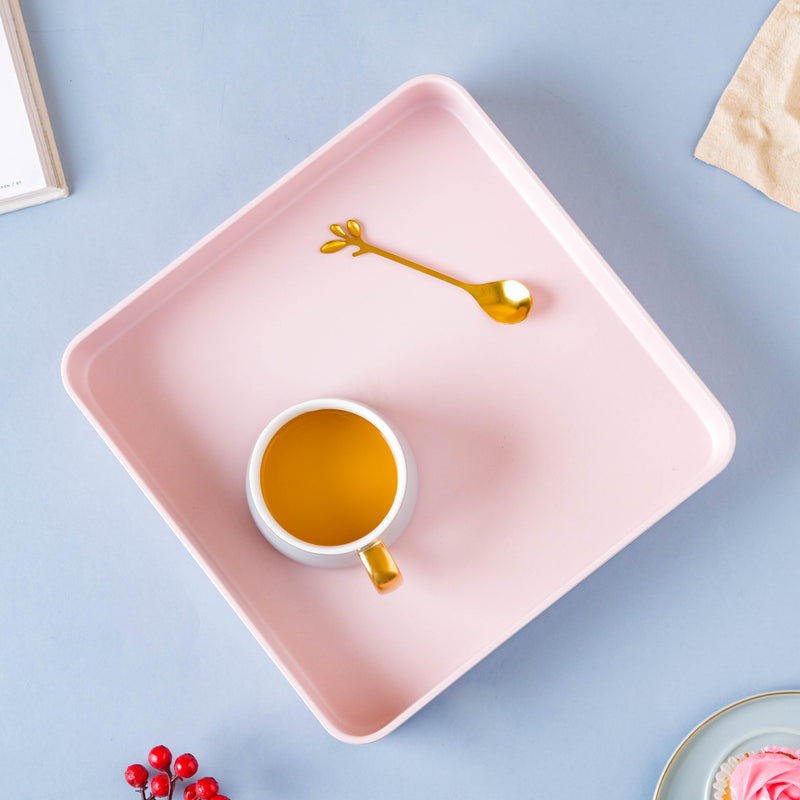 Pink Square Tray
