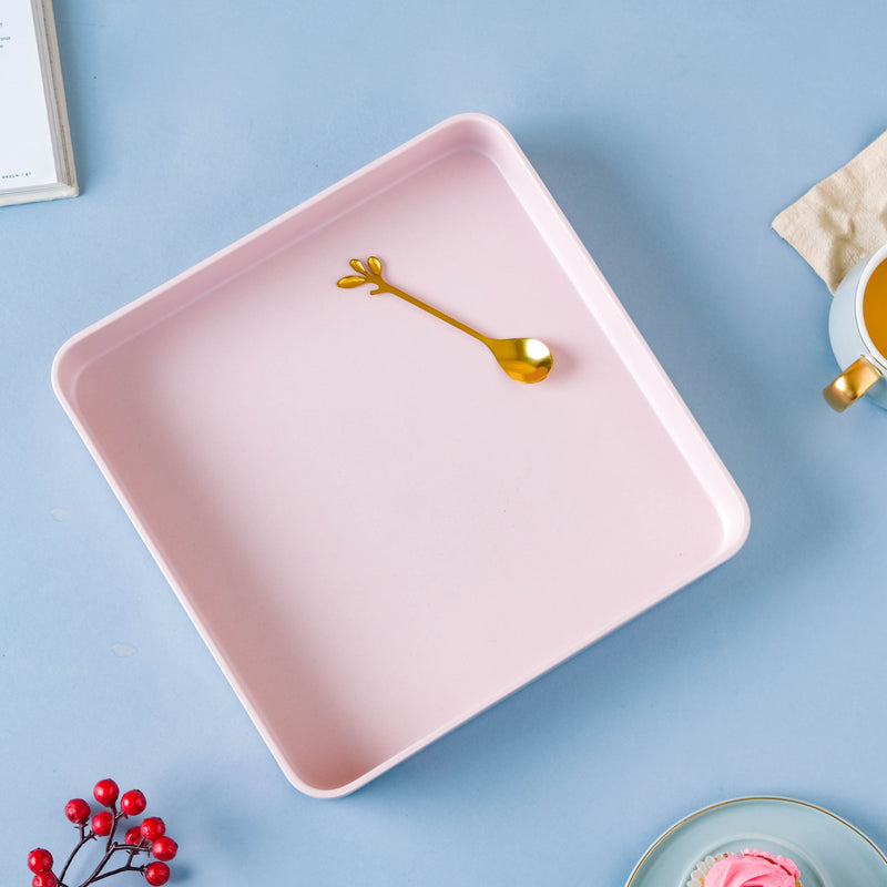 Pink Square Tray