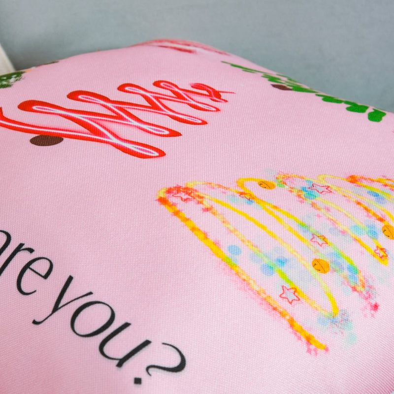 Festive Tree Cushion Cover 16 X 16 Inch