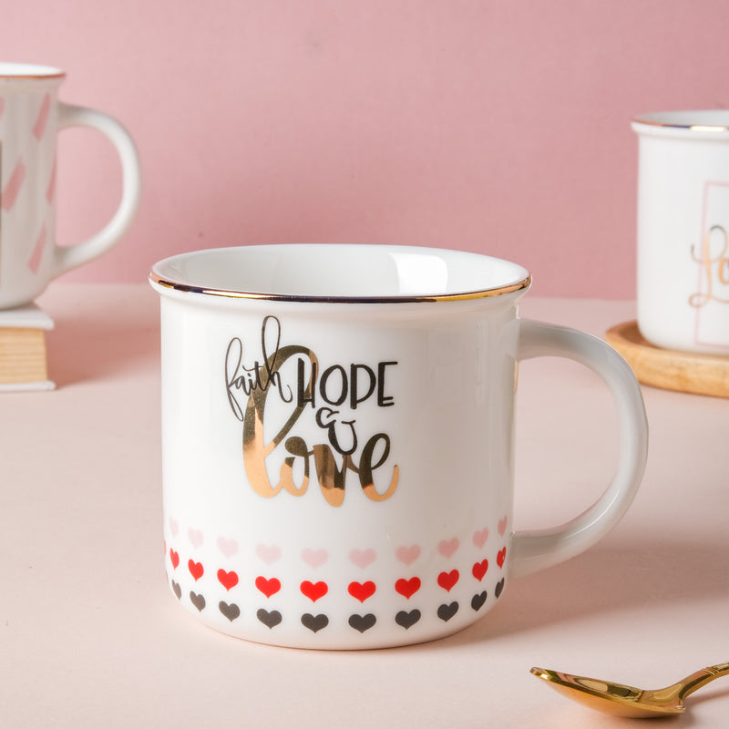 White Mug for Coffee- Mug for coffee, tea mug, cappuccino mug | Cups and Mugs for Coffee Table & Home Decor