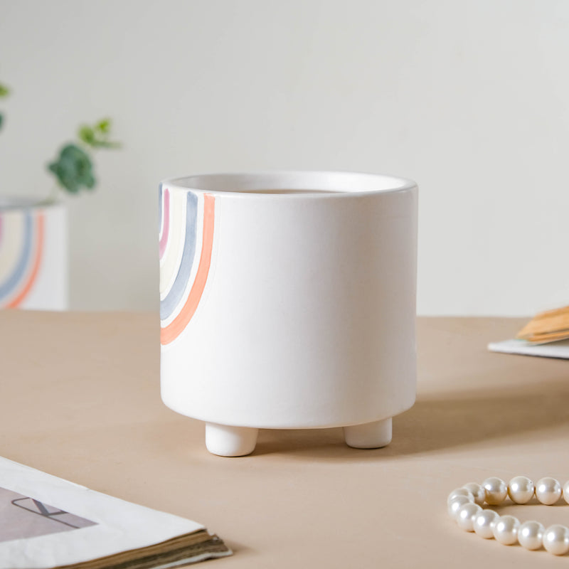 Rainbow Round Pot Small - Indoor planters and flower pots | Home decor items