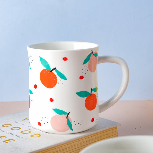 White Printed Mug- Mug for coffee, tea mug, cappuccino mug | Cups and Mugs for Coffee Table & Home Decor