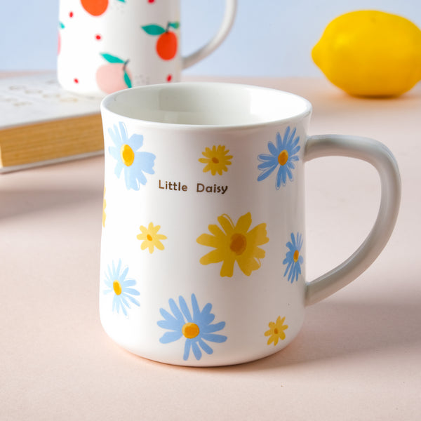 White Printed Mug- Mug for coffee, tea mug, cappuccino mug | Cups and Mugs for Coffee Table & Home Decor
