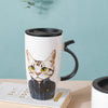 Tall Cat Mug- Mug for coffee, tea mug, cappuccino mug | Cups and Mugs for Coffee Table & Home Decor