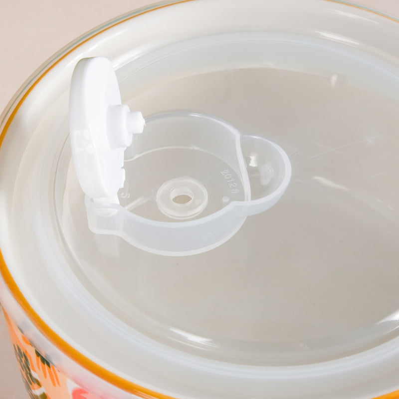 Yuri Ceramic Lunch Box Orange 550 ml Set Of 2