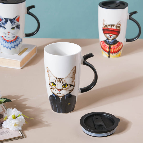 Tall Cat Mug