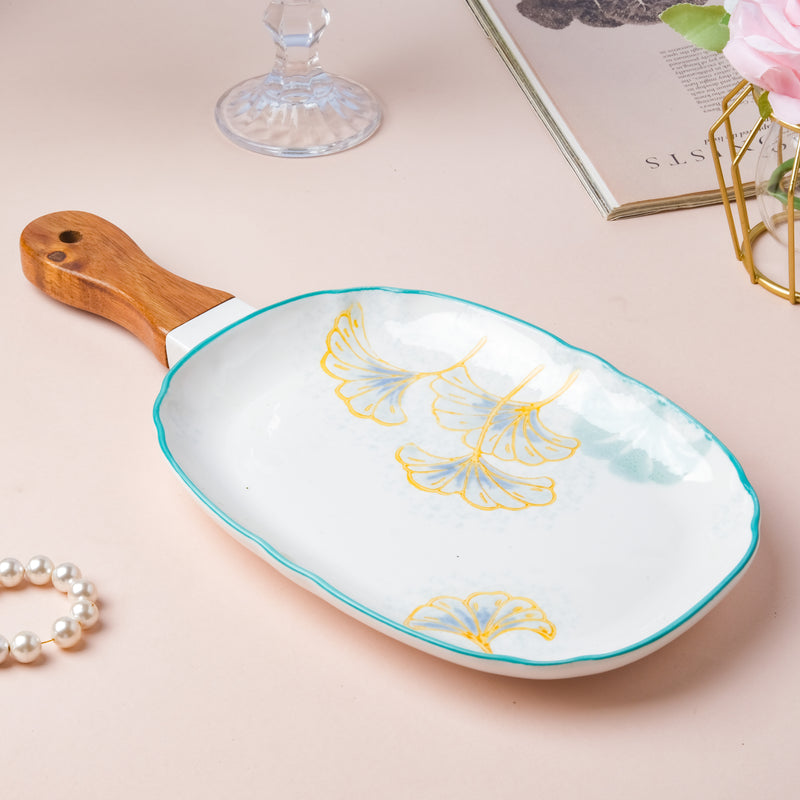 Flat Bbq Plate Small - Ceramic platter, serving platter, fruit platter | Plates for dining table & home decor