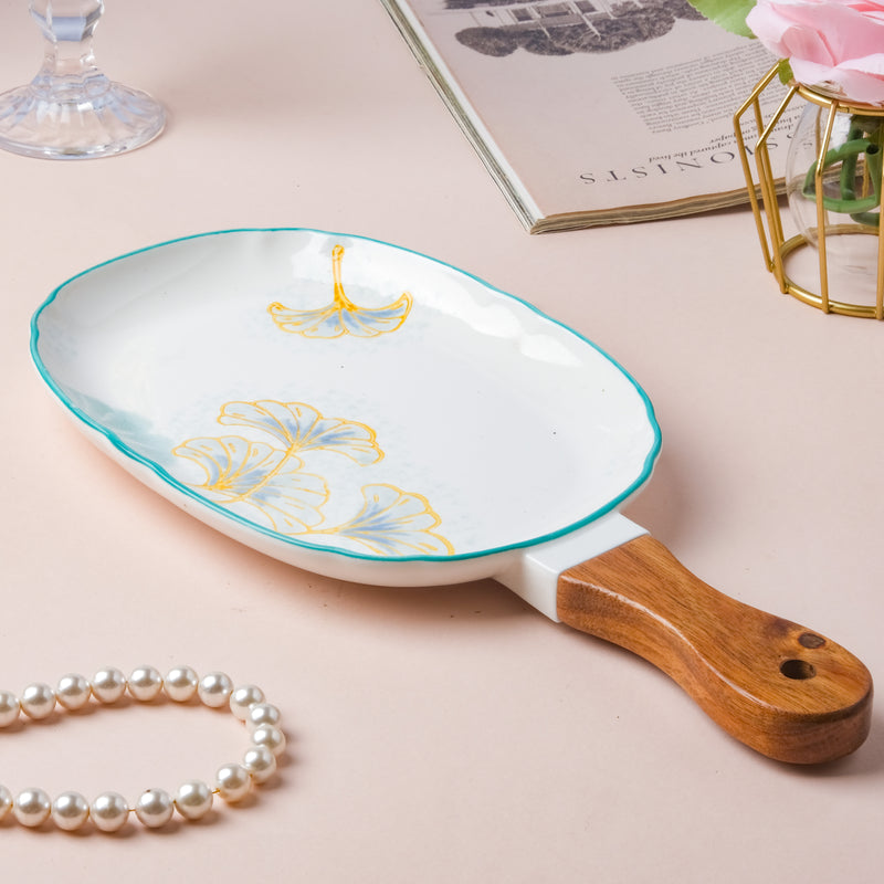 Flat Bbq Plate Small - Ceramic platter, serving platter, fruit platter | Plates for dining table & home decor