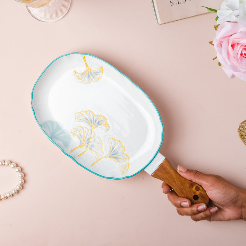 Flat Bbq Plate Small - Ceramic platter, serving platter, fruit platter | Plates for dining table & home decor