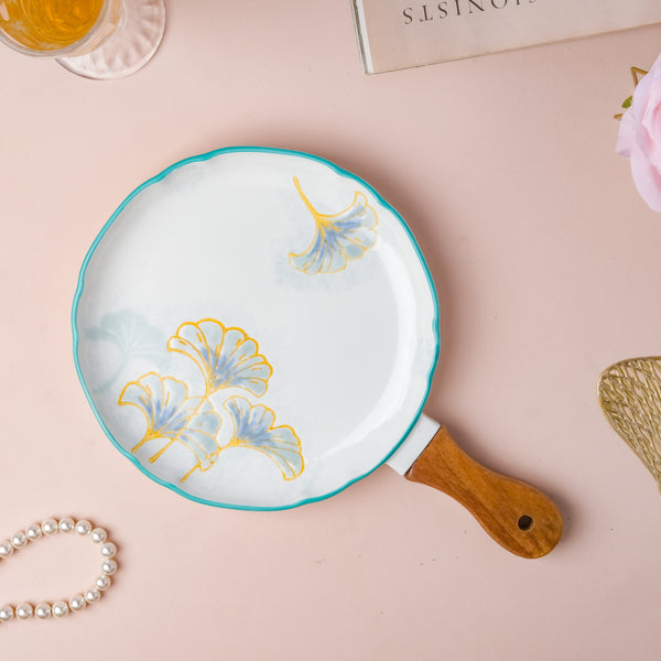 Floral Circular Bbq Plate Small - Ceramic platter, serving platter, fruit platter | Plates for dining table & home decor