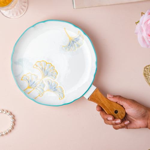 Floral Circular Bbq Plate Small - Ceramic platter, serving platter, fruit platter | Plates for dining table & home decor