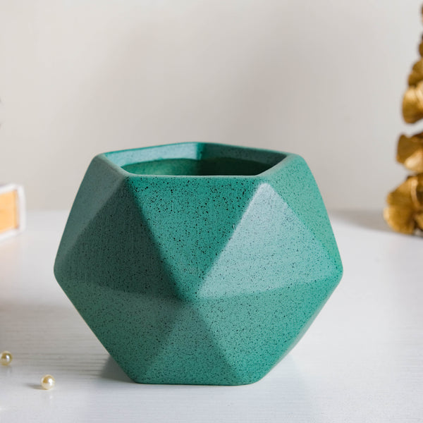 Green Abstract Plant Pot