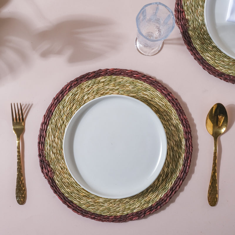 Round Sabai Trivet Brown