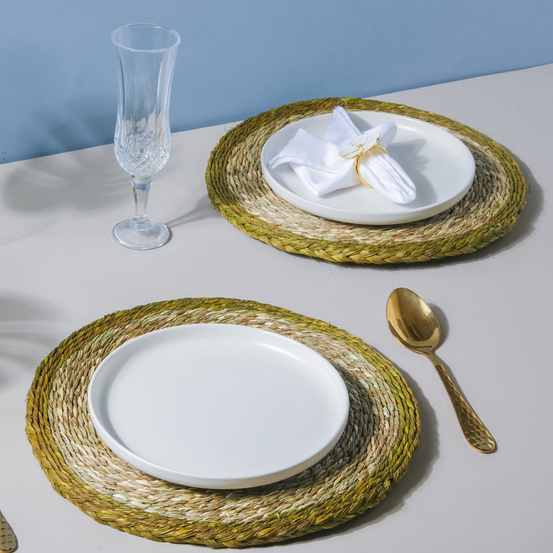 Round Sabai Trivet Green