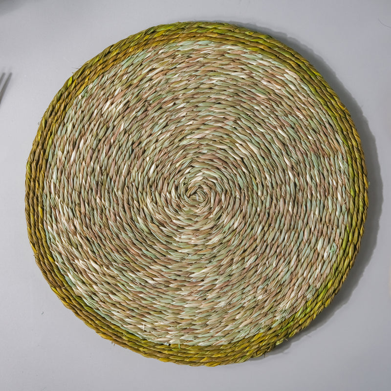 Round Sabai Trivet Green
