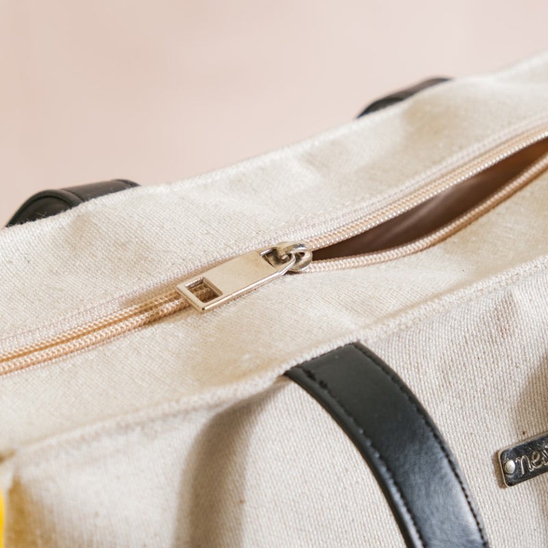 Canvas Cotton Tote Bag Yellow Set Of 2