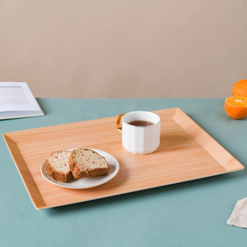 Wood Pattern Large Tray