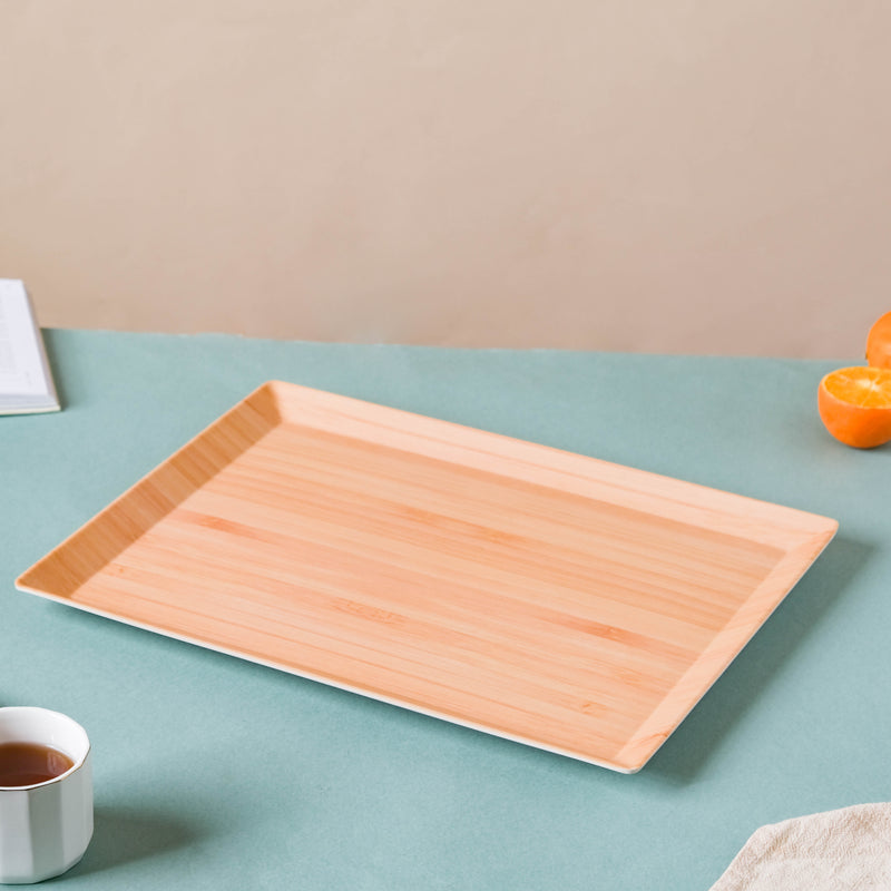Wood Pattern Large Tray