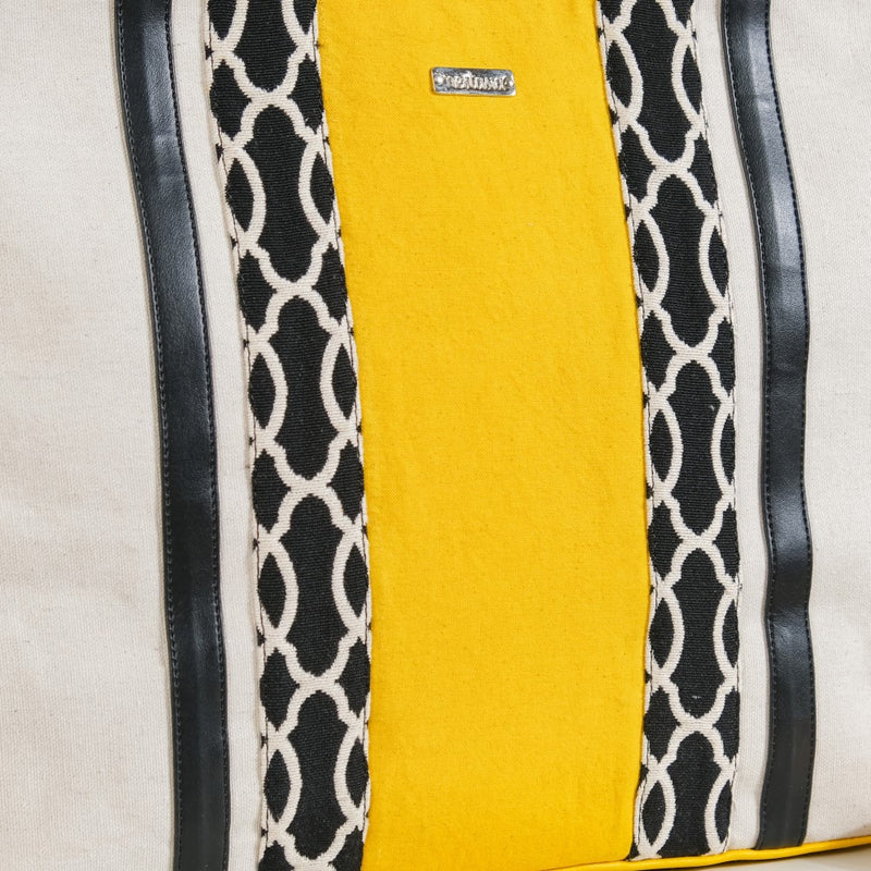 Canvas Cotton Tote Bag Yellow Set Of 2