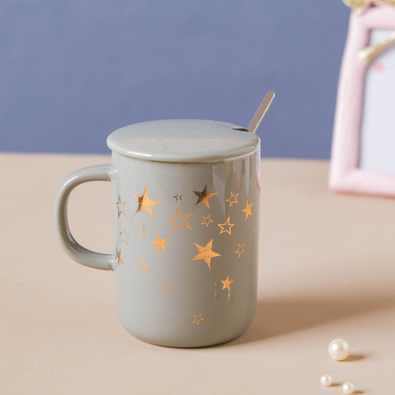 Golden Stars Mug- Mug for coffee, tea mug, cappuccino mug | Cups and Mugs for Coffee Table & Home Decor