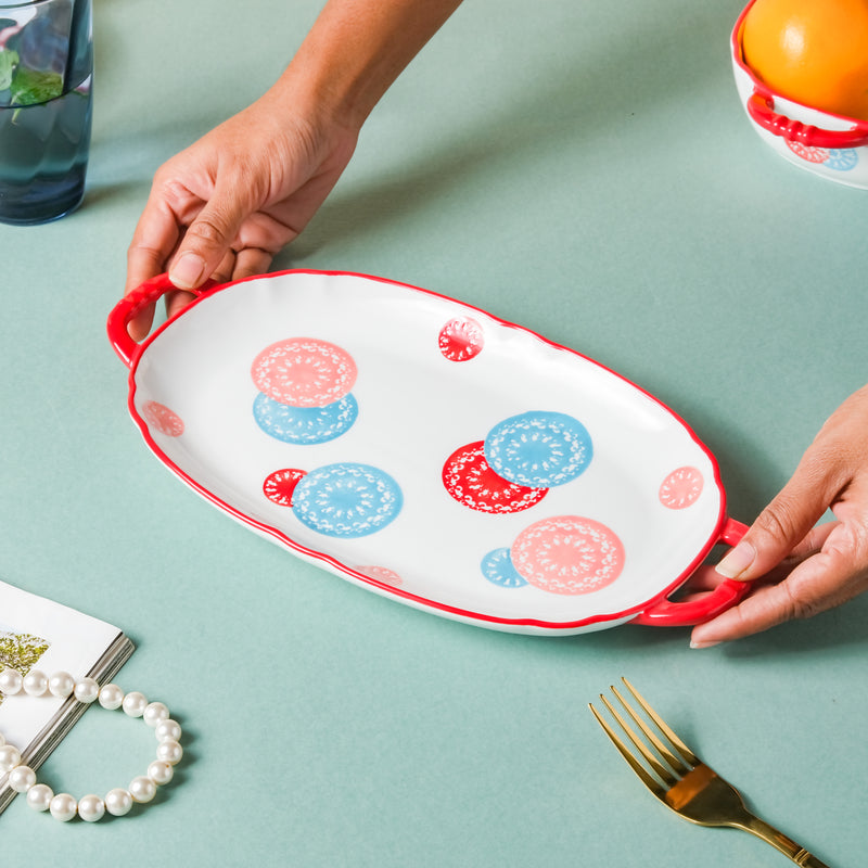 Hot Plate Grill - Ceramic platter, serving platter, fruit platter | Plates for dining table & home decor