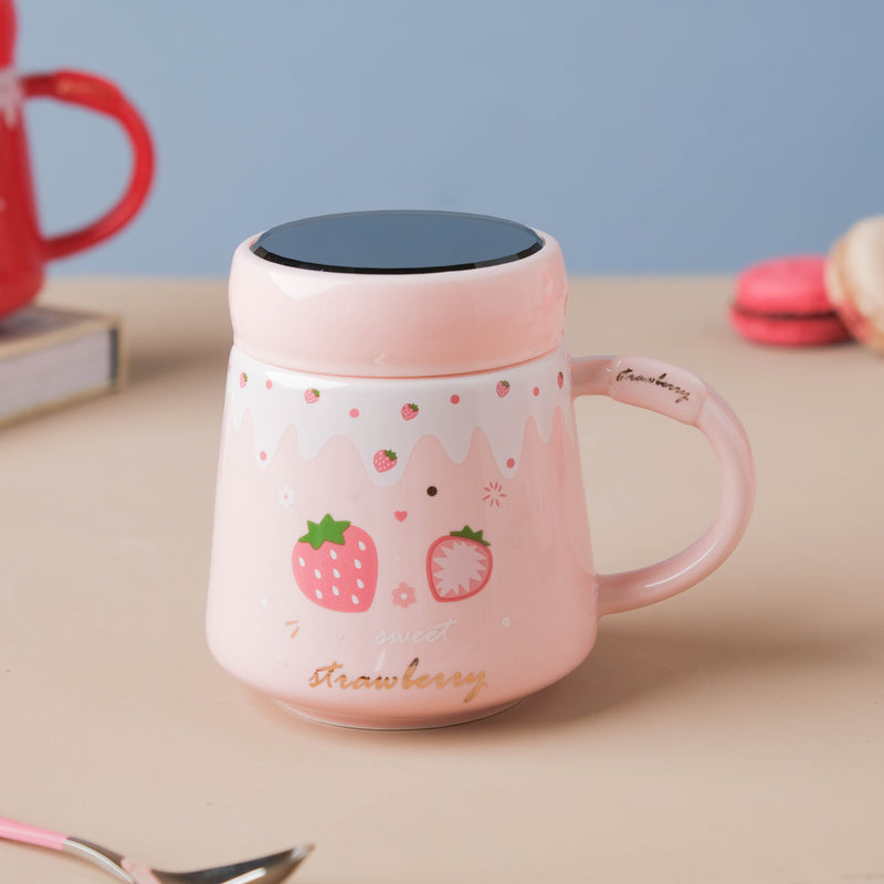 Strawberry Mug- Mug for coffee, tea mug, cappuccino mug | Cups and Mugs for Coffee Table & Home Decor