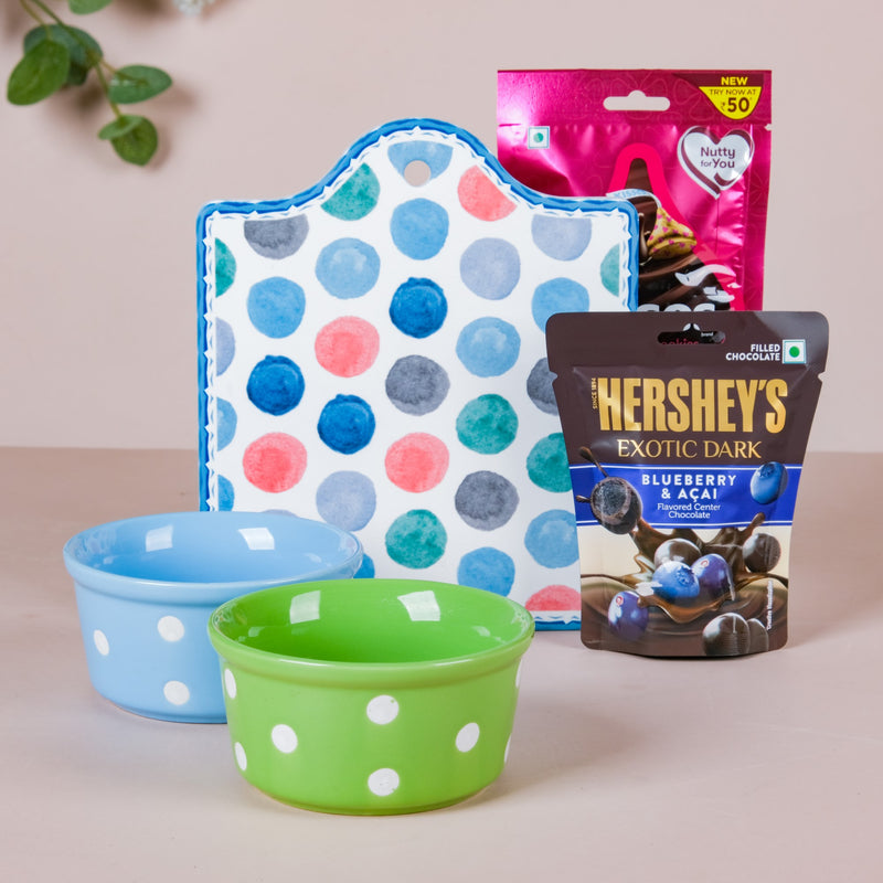  Polka Dot Bowls With Platter Snacktime Gift Hamper Set Of 6 Rich text editor