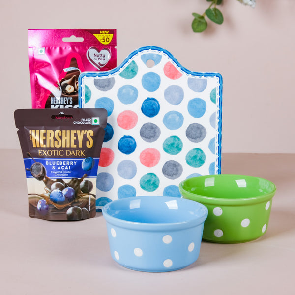  Polka Dot Bowls With Platter Snacktime Gift Hamper Set Of 6 Rich text editor