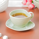 Taro Leaf Green Cup and Saucer