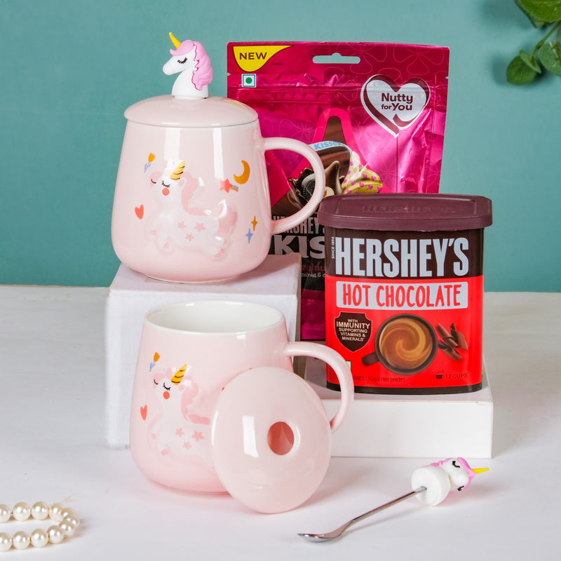 Choco-lot Unicorn Cup Gift Hamper Set Of 4