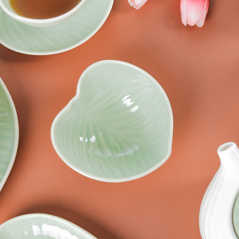 Taro Leaf Snack Bowl Small 300 ml - Bowl,ceramic bowl, snack bowls, curry bowl, popcorn bowls | Bowls for dining table & home decor