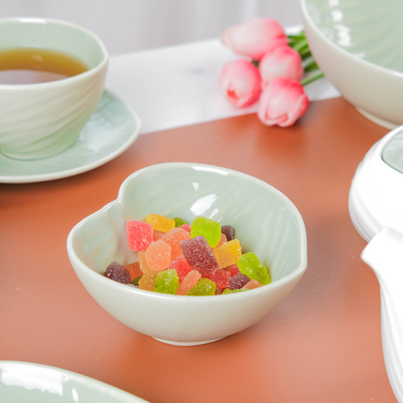 Taro Leaf Snack Bowl Small 300 ml - Bowl,ceramic bowl, snack bowls, curry bowl, popcorn bowls | Bowls for dining table & home decor