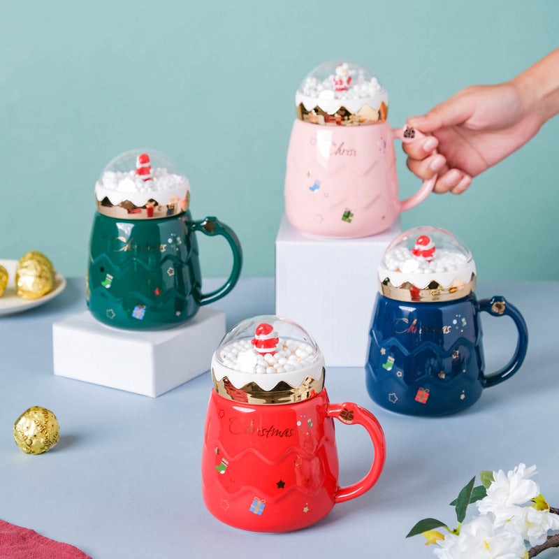 Snowy Christmas Mug- Mug for coffee, tea mug, cappuccino mug | Cups and Mugs for Coffee Table & Home Decor