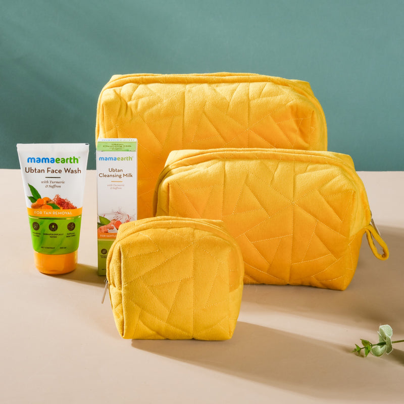 Self-Pamper Cosmetic Bag Gift Hamper Set Of 4