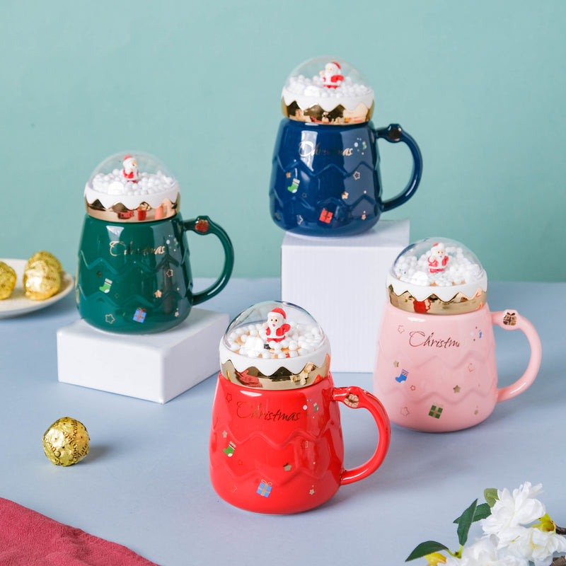 Snowy Christmas Mug- Mug for coffee, tea mug, cappuccino mug | Cups and Mugs for Coffee Table & Home Decor