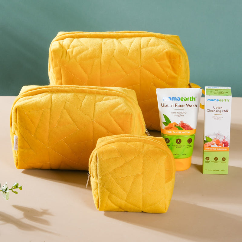 Self-Pamper Cosmetic Bag Gift Hamper Set Of 3