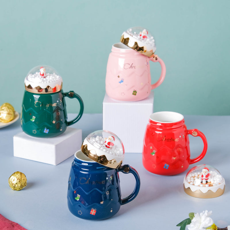 Snowy Christmas Mug- Mug for coffee, tea mug, cappuccino mug | Cups and Mugs for Coffee Table & Home Decor