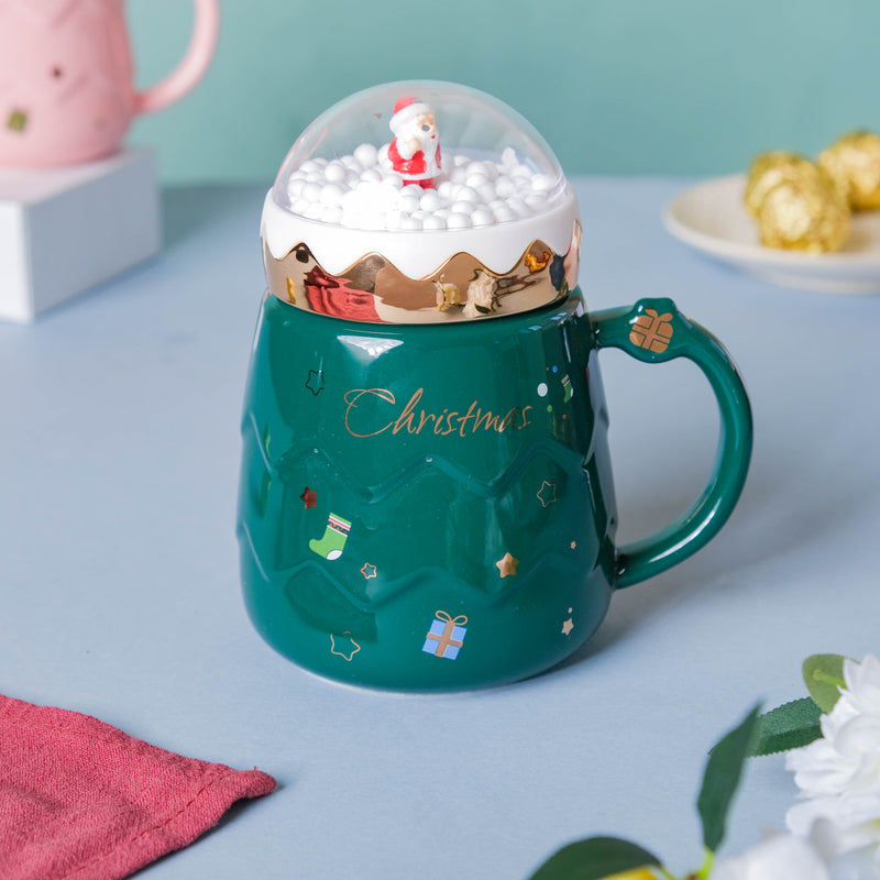 Snowy Christmas Mug- Mug for coffee, tea mug, cappuccino mug | Cups and Mugs for Coffee Table & Home Decor