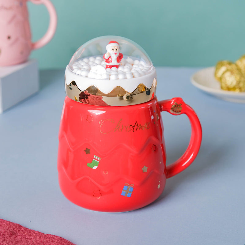 Snowy Christmas Mug- Mug for coffee, tea mug, cappuccino mug | Cups and Mugs for Coffee Table & Home Decor