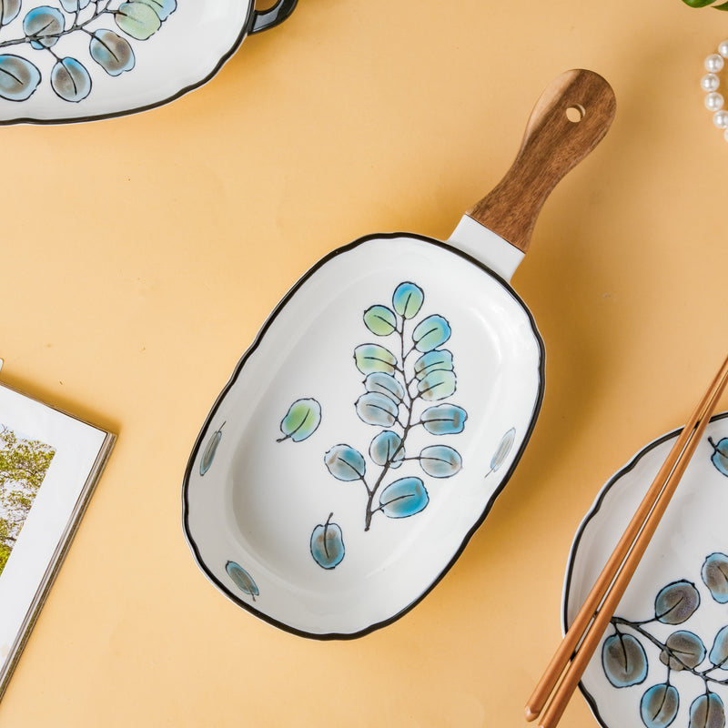 Leaf Ceramic Pasta Bowl - Serving bowls, noodle bowl, snack bowl | Bowls for dining & home decor