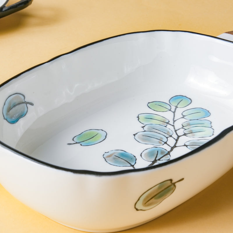 Leaf Ceramic Pasta Bowl - Serving bowls, noodle bowl, snack bowl | Bowls for dining & home decor