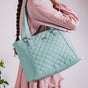 Canvas Quilted Handbag Mint