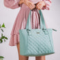 Canvas Quilted Handbag Mint